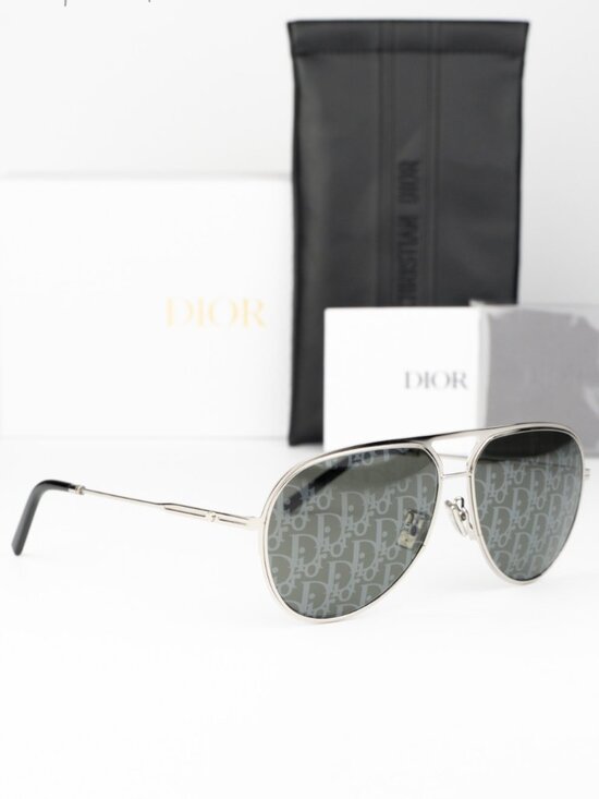 Dior Women Sunglasses Silver Blue Grey Mirror Pilot DIORESSENTIAL A2U F0A8 NEW main image 9